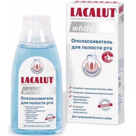 Lacalut, White, 300 мл, Ополаскиватель для полости рта
