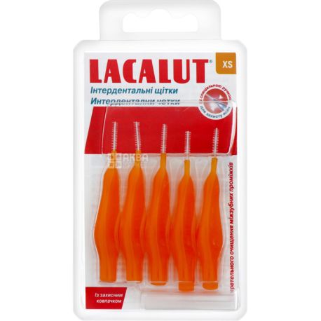 Lacalut, 5 pcs., Interdental brushes,  XS, 2 mm