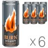 Burn Peach, Упаковка 6 шт. по 0,25 л, Напій енергетичний Берн Персик, без цукру