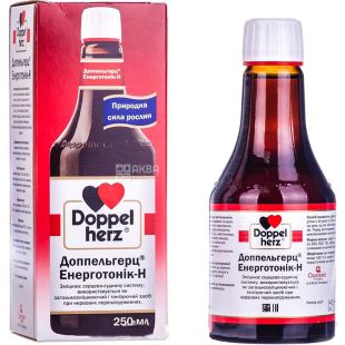 Doppelherz Aktiv, 0,25 л, Доппельгерц Актив, Биодобавки, Энерготоник-Н