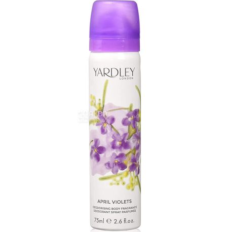 Yardley, April Violets, 75 ml, Deodorant spray for women