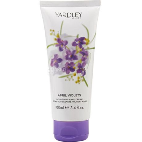 Yardley, April Violets, 100 мл, Крем для рук, із квітковим ароматом