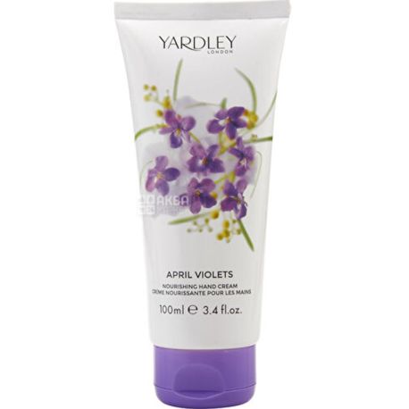 Yardley, April Violets, 100 мл, Крем для рук, с цветочным ароматом