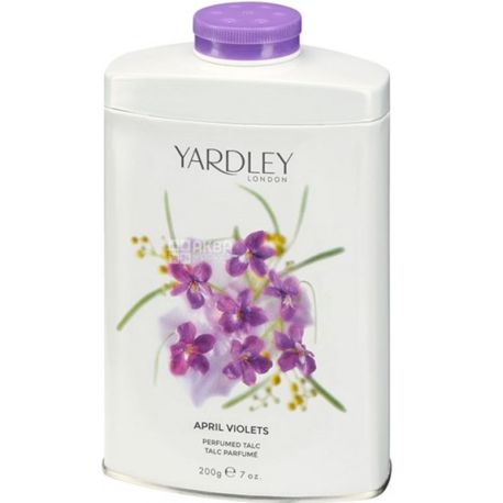 Yardley, April Violets, 200 г, Тальк для тела, парфюмированный