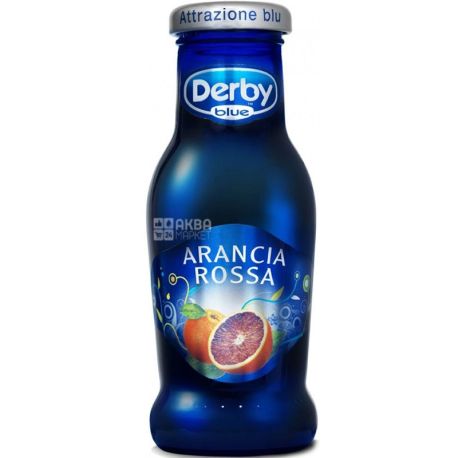 Derby Blue, 0,2 л, Нектар натуральний, Червоний апельсин, скло