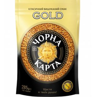 Черная карта, Gold, 285 г, Кофе растворимый, сублимированный