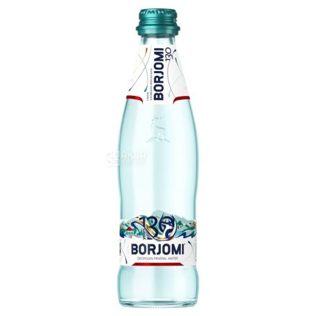 Borjomi, 0,33 л, Боржоми, Вода минеральная сильногазированная, стекло