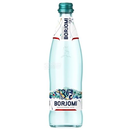 Borjomi, 0,5 л, Боржомі, Вода мінеральна сильногазована, скло