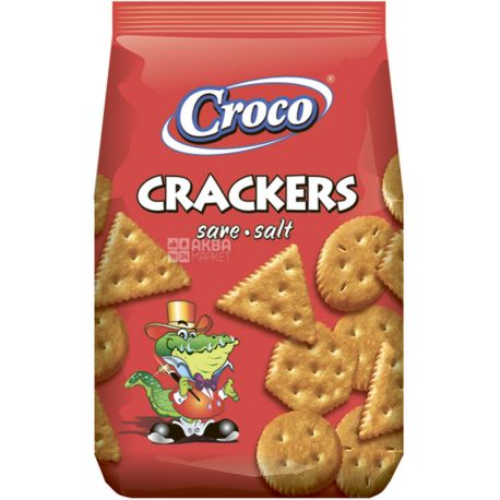 Croco, Crackers, 100 г, Крекер солоний