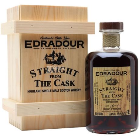 Edradour Straight from the Cask Sherry, 0,5 л, Віскі односолодовий, подарункова упаковка