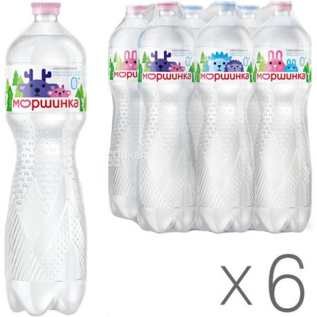 Non-carbonated Morshinka, Mineral water, 1.5 L, Packaging 6 pcs., PET, PAT