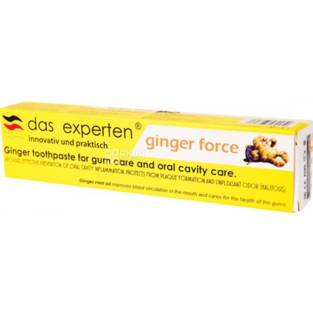 Das Experten Ginger Force, 70 мл, Зубная паста, гелевая