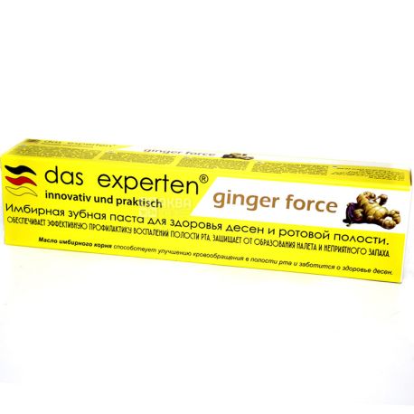 Das Experten Ginger Force, 70 мл, Зубная паста, гелевая