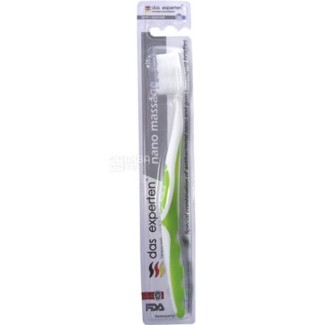 Das Experten Nano massage, 1 piece, Toothbrush, antibacterial for gum massage