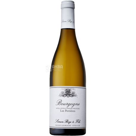 Simon Bize et Fils, Bourgogne Blanc Les Perrieres, 0,75 л, Вино біле сухе