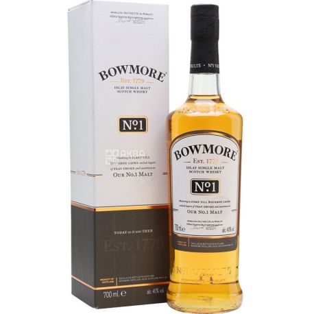 Bowmore No.1 Malt, 0,7 л, Віскі односолодовий, подарункова упаковка