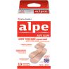 Alpe, 10 шт, Пластырь на тканевой основе, телесный, классический, 76 х 19 мм