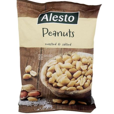 Alesto, Peanuts, 250 г, Алесто, Арахис жареный, соленый