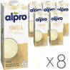 Alpro, Soya Vanilla, Упаковка 8 шт. по 1 л, Алпро, Соевое молоко с ванилью, витаминизированное