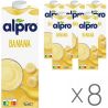 Alpro, Soya Banana, Упаковка 8 шт. по 1 л, Алпро, Соєве молоко, зі смаком банана, вітамінізоване