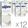 Alpro, Soya light, Упаковка 12 шт. по 1 л, Алпро, Лайт, Соевое молоко, витаминизированное
