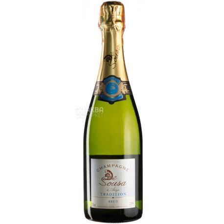 De Sousa, Brut Tradition, 0,75 л, Вино біле ігристе, брют