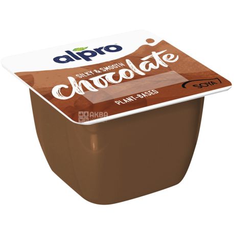 Alpro Smooth Chocolate, 125g, Chocolate soy dessert, soy yogurt