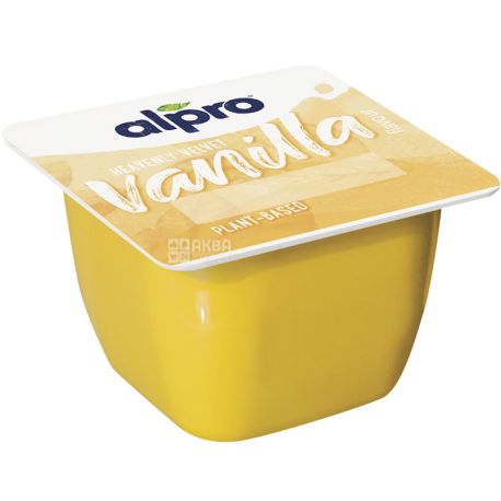 Alpro, Simply Vanilla, 125 г, Алпро, Десерт Ванильный, соевый йогурт