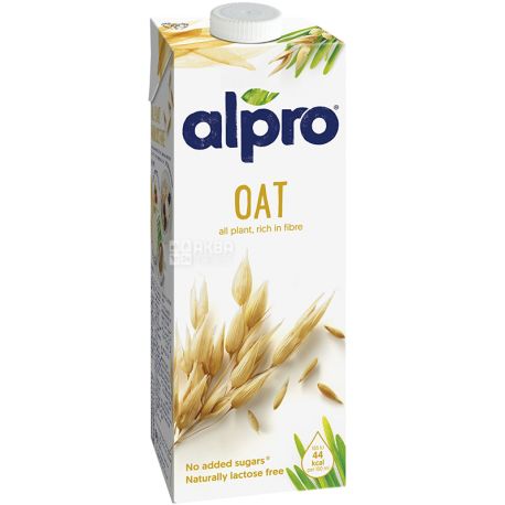 Alpro, Oat Original, 1 л, Алпро, Вівсяне молоко, оригінальне, вітамінізоване
