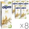 Alpro, Oat Original, Упаковка 8 шт. по 1 л, Алпро, Овсяное молоко, оригинальное, витаминизированное
