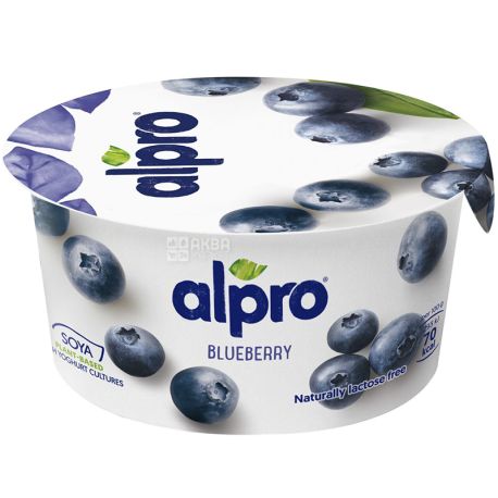 Alpro, 150 g, Soy yogurt with blueberries, 3%