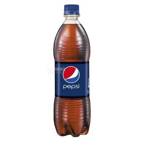 Pepsi-Cola, 1 л, Пепси-Кола, Классическая, Вода сладкая, ПЭТ
