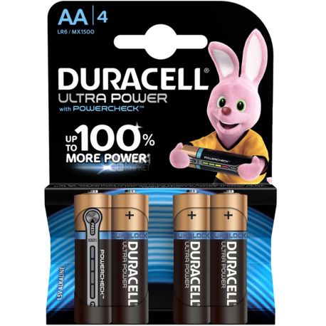 Duracell, Ultra Power LR6, 2 шт., Батарейка алкалінова, 1.5V, АА