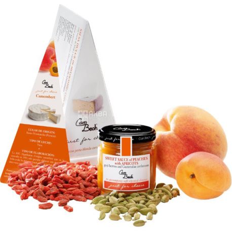 Can Bech, 108 г, Соус солодкий до сиру, з персиком, абрикосами, ягодами годжі та кардамоном