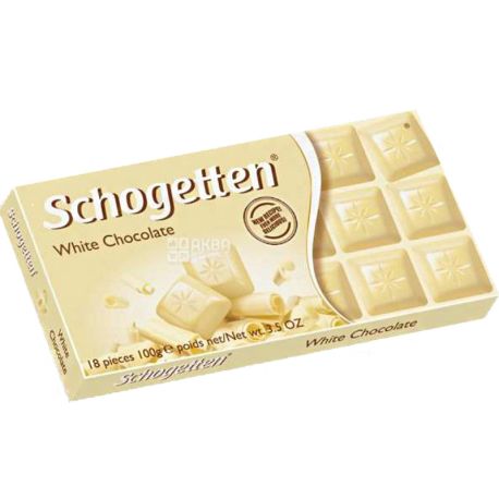 Schogetten, White Chocolate, 100 г, Шоколад белый