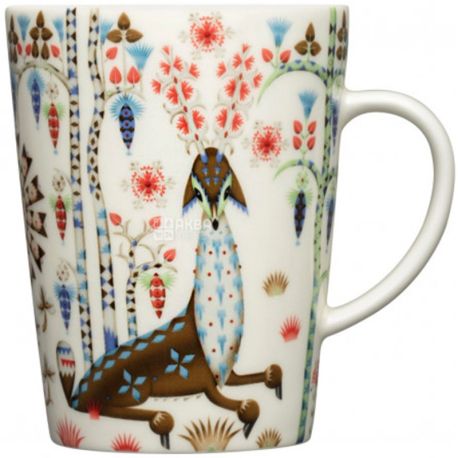 Iittala, Taika Siimes, 400 мл, Кружка из каменной керамики, с принтом