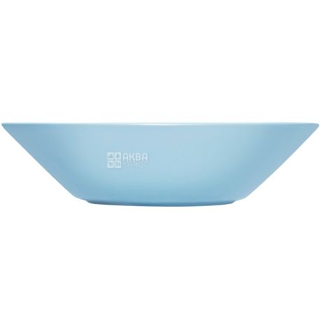 Iittala, Teema, Тарелка из каменной керамики, глубокая, светло-голубая, 21 см