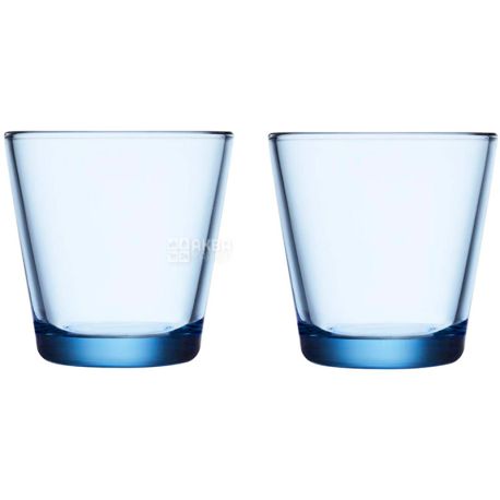 Iittala, Kartio, 2 шт., Стакан скляний, світло-блакитний, 210 мл