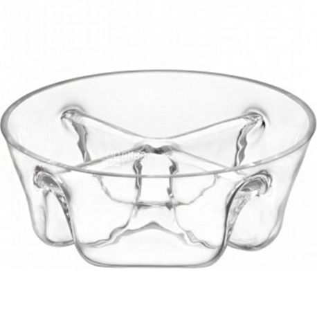 LSA international, Serve, Serving Bowl with compartments, glass, 18 cm