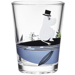 Arabia, Moomin, 220 мл, Стакан стеклянный, с рисунком Мумипапа