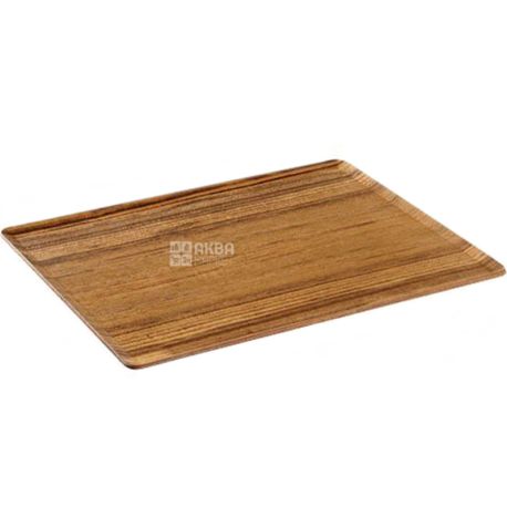 Kinto, Place Mat, Поднос с тикового дерева, прямоугольный, 430 х 330 мм