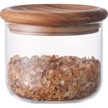 Kinto, Baum Neu, 450 ml, Storage Jar, Glass, with Wooden Lid