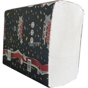 Mildi, 200 аркушів, Рушники паперові Мілді 2-шарові, Z-складання, білі, 200х230 мм