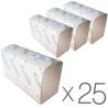 Кохавинка, Упаковка 25 шт. х 200 аркушів, Паперові рушники, Z-складання, 1-шарові, сірі, 220 х 230 мм
