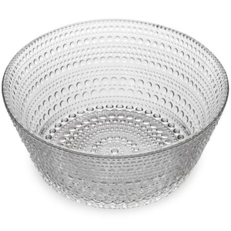 Iittala, Kastehelmi, 1 pc., Transparent bowl, glass, 1.4 l