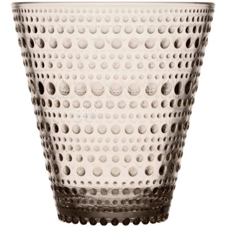 Littala, Kastehelmi, 2 шт., Стакан скляний, коричневий, 300 мл