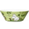 Arabia, Moomin, 1 pc., Ceramic bowl Moomin-Troll, green, with a picture, 15 cm
