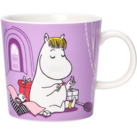 Arabia, Moomin, 1 шт., Кружка фарфоровая Фрекен Снок, с рисунком, 300 мл