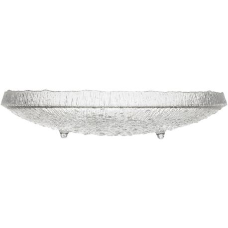 Iittala, Ultima Thule, Блюдо для сервировки, стеклянное, прозрачное, 37 см