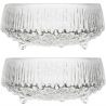 Iittala, Ultima Thule, 2 шт, Блюдо для сервировки, стеклянное, прозрачное, 11,5 см